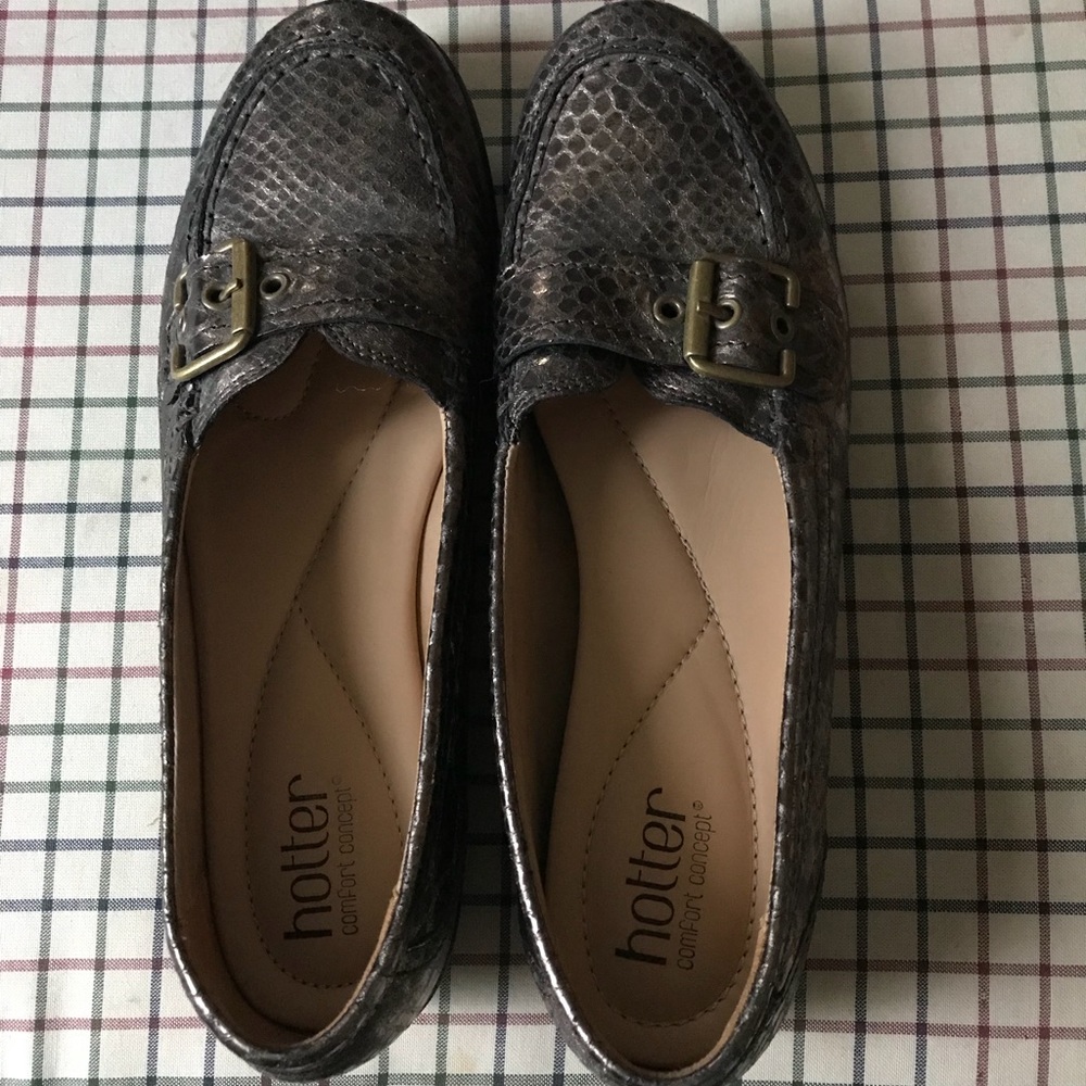 Hotter leather loafer